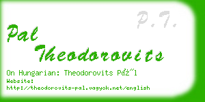 pal theodorovits business card